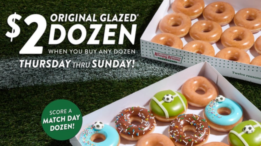 Krispy Kreme is rolling out soccer-themed doughnuts to celebrate the FIFA World Cup
